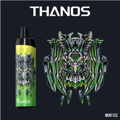 Yuoto Thanos 5000 พัฟ Vape แบบใช้แล้วทิ้ง 14Ml E ชนิดของเหลวแบบชาร์จไฟได้