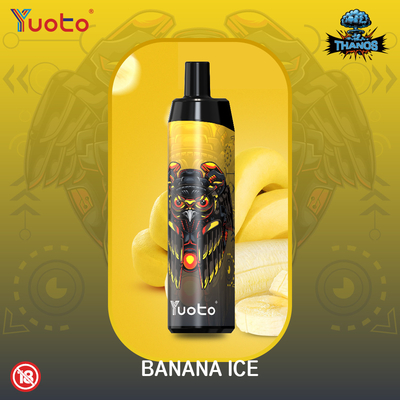 นิโคติน 5% Yuoto Thanos 5000 Puffs ปากกา มอระกู่ 14ML 650mAh ตาข่ายขดพร้อม Type C