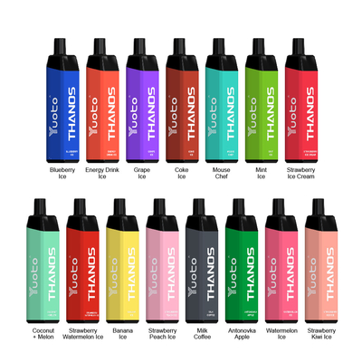 5000 Puffs 14ml RoHs Vapes ที่ใช้แล้วทิ้งแบตเตอรี่ 650mAh ODM OEM 18 รสผสม