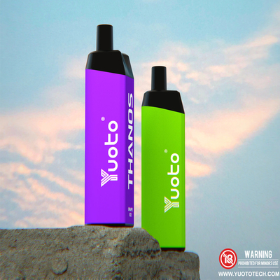 CE ROHS FCC 5000 Puffs Vape, ปากกาเติม Vape แบบเติมแบตเตอรี่ 600mAh