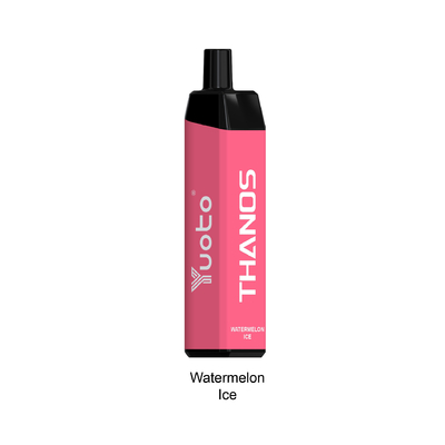 Yuoto rohs อนุมัติ yuoto thanos 5000 Puffs msds อนุมัติเครื่องทำไอระเหยแบบใช้แล้วทิ้งน้ำแข็งแตงโม