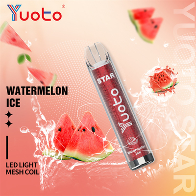 16 สี Yuoto Vape Star 1000mAh 3.2V แบตเตอรี่บุหรี่อิเล็กทรอนิกส์
