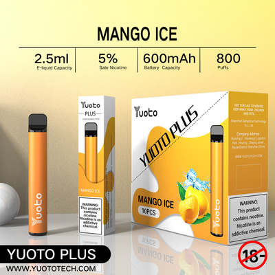 11 รสผสม 800 Puffs Vape OEM / ODM สำหรับ Puff Bar Relaxation