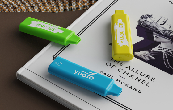 1500puff 2-5% Mg E cig Square Line แบบใช้แล้วทิ้งพร้อมแบตเตอรี่ 800mAh