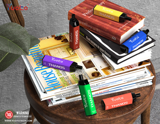 ธานอส 5000puff YUOTO ทิ้ง Vape E น้ำ 14ml พร้อมตาข่ายม้วน