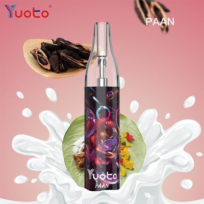 Type C ชาร์จ Yuoto Bubble 10ml E น้ำผลไม้บุหรี่อิเล็กทรอนิกส์ที่ใช้แล้วทิ้ง