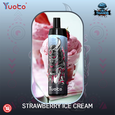 รสผลไม้ 5000 พัฟบุหรี่ Vape แบบใช้แล้วทิ้งตาข่ายม้วนแบบชาร์จได้