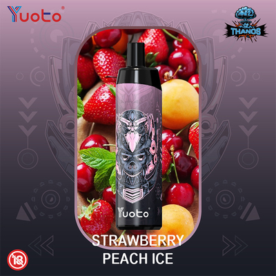 รสผลไม้ 5000 พัฟบุหรี่ Vape แบบใช้แล้วทิ้งตาข่ายม้วนแบบชาร์จได้