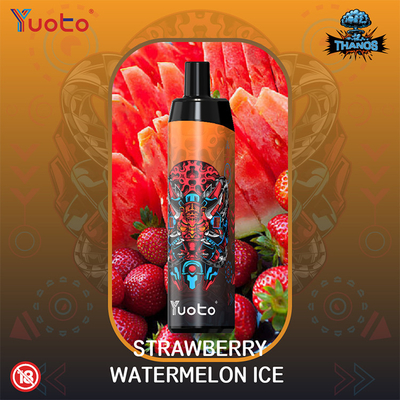 รสผลไม้ 5000 พัฟบุหรี่ Vape แบบใช้แล้วทิ้งตาข่ายม้วนแบบชาร์จได้