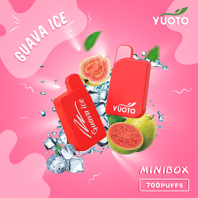 Yuoto Mini Box 700 Puffs Vape แบตเตอรี่แบบใช้แล้วทิ้ง 15 รส 450mAh 2.3ml