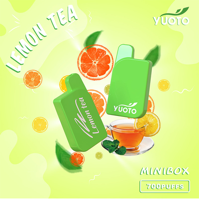 Yuoto Mini Box 700 พัฟ 15 รสชาติ 2.3 ML ความจุน้ำผลไม้ที่คุณคู่ควร Mint Ice Maskking ยี่ห้อ Mongo Ice