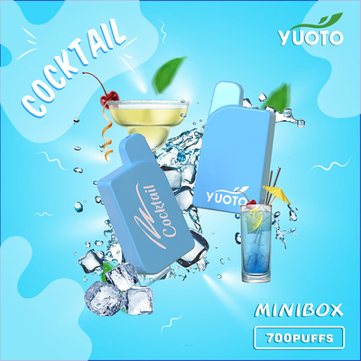 Yuoto Mini Box 700 พัฟ 15 รสชาติ 2.3 ML ความจุน้ำผลไม้ที่คุณคู่ควร Mint Ice Maskking ยี่ห้อ Mongo Ice