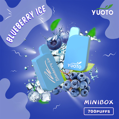 2% 5% Nicotine Yuoto Mini Box 700 Puffs Vape แบบใช้แล้วทิ้ง 3.6V Input Voitage