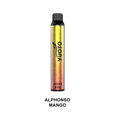 Yuoto Luscious 3000 พัฟ 1350 mAh ความจุแบตเตอรี่ทิ้ง Vape Yuoto ยี่ห้อ Banana Ice