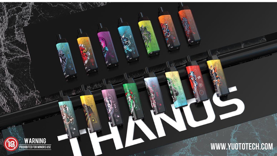 Yuoto Thanos 5000 พัฟ 14ml Pre-Fill E-Juice Disposable Vaporizer 650 mAh ความจุของแบตเตอรี่