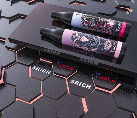 Yuoto 2000 ที่สวยงาม Puffs Vape ม้วนตาข่ายทิ้ง 6ml E Juice