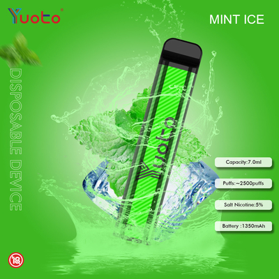 รสต่างๆ XXL 2500 Puffs Yuoto ปากกา Vape แบบใช้แล้วทิ้งที่มีรสชาติบริสุทธิ์