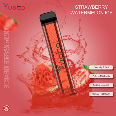 Yuoto 2500 พัฟ 23 รสชาติ 7 ML ความจุ 1200 mAh ความจุแบตเตอรี่ Mint Ice