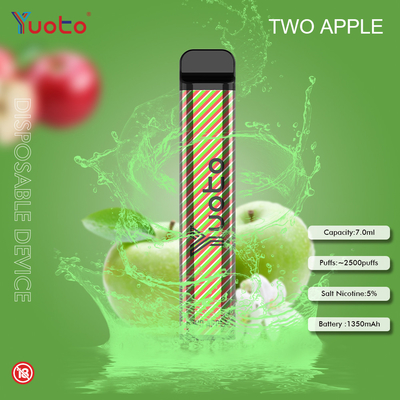 Pure Taste 2500 Puffs ปากกา Vape แบบใช้แล้วทิ้ง Yuoto Xxl Throat Hitting Sense