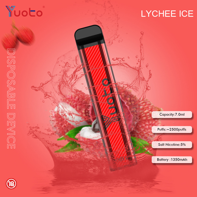 GMP Certified Yuoto E บุหรี่ Poplar 2500 Puffs XXL 5% Nic