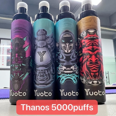 5000 พัฟ Yuoto Thanos ทิ้ง Vape 650mah แบตเตอรี่ชาร์จ