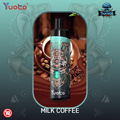 Original Yuoto Thanos 5000puff ทิ้ง Vape E-Cigarettes Vape ปากกาตาข่าย Coil ชาร์จ 650mAh 14ml นิโคติน 5%/2%