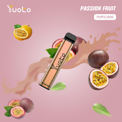 1200mAh 100% ต้นฉบับ Yuoto XXL 2500 พัฟ Vape แบบใช้แล้วทิ้ง 7ml E Liquid 25 รสชาติ