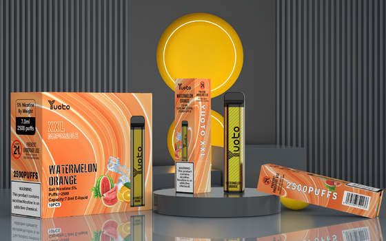 OEM vape Yuoto XXL 2500 พัฟบุหรี่อิเล็กทรอนิกส์แบบใช้แล้วทิ้ง 5% นิโคติน