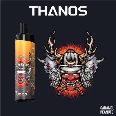 คุณภาพสูง Yuoto Thanos 5000 พัฟทิ้ง Vape E-Cigarettes Vape ปากกาตาข่าย Coil ชาร์จ 650mAh 14ml นิโคติน 5%