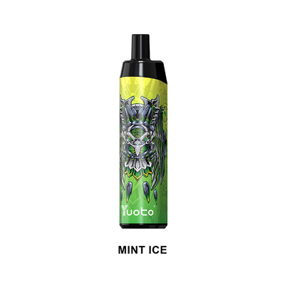 Original Yuoto Thanos 5000puff ทิ้ง Vape E-Cigarettes Vape ปากกาตาข่าย Coil ชาร์จ 650mAh 14ml นิโคติน 5%/2%