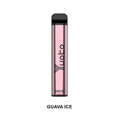 บุหรี่ไฟฟ้าที่ดีที่สุด 2022 Yuoto XXL 2500 Puffs Guava Ice แบตเตอรี่ 1200mAh ที่ไม่สามารถชาร์จใหม่ได้