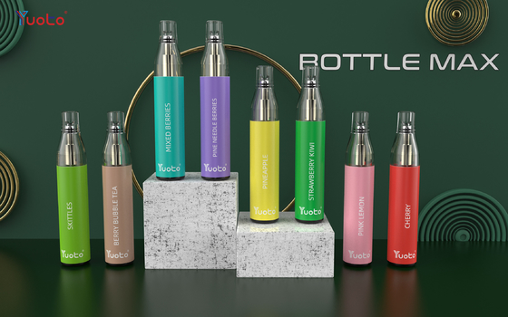 100% Original Yuoto bottle max 600 Puffs Disposable Vape 2ml 400mah ในยุโรปพร้อม TPD