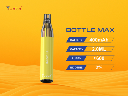 Yuoto TPD รุ่นใหม่ 600 พัฟ 2% nic vapes บุหรี่อิเล็กทรอนิกส์อิเล็กทรอนิกส์