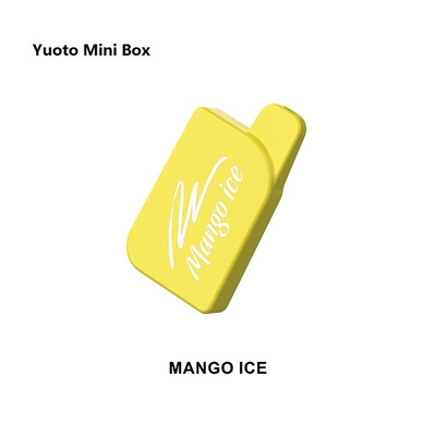 700 พัฟบุหรี่อิเล็กทรอนิกส์ Yuoto Vape Disposable 15 รสและแบตเตอรี่ 450mAh 2.0 ml