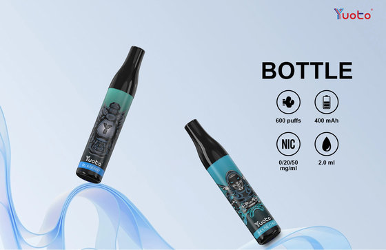 Original 600 Puffs 2% Nic Salt Yuoto Bottle Vape แบบใช้แล้วทิ้ง 14 รสชาติ