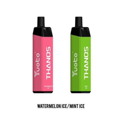 Yuoto 5000 Puffs Vape แบบใช้แล้วทิ้ง Thanos E ม้วนตาข่ายน้ำผลไม้