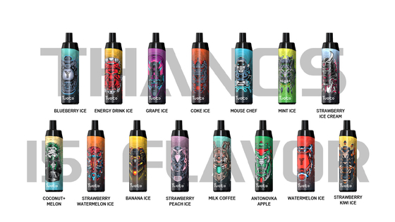 ราคาโรงงานทิ้ง Pod 14ml E-Liquid 650mAh แบตเตอรี่ Yuoto Thanos 5000 Puffs Mesh Coil สำหรับควันที่ใหญ่ขึ้น