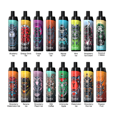 Yuoto Thanos 5000 พัฟปากกา Vape มอระกู่แบบใช้แล้วทิ้งพร้อมคอยล์ตาข่ายแบตเตอรี่ E-Liquid 650mAh ขนาด 14 มล