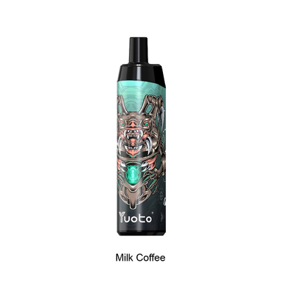 Yuoto Thanos ใช้แล้วทิ้ง 5,000 พัฟ Vape Pod นมกาแฟพร้อมแบตเตอรี่ E-Liquid 14ml 650mAh ตาข่ายคอยล์ Fast Shipping India