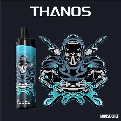 Vape pod Yuoto Thanos 5000 Puffs fruit flavonicotine 14ML E Liquid 650mAh mesh coil ชาร์จใหม่ได้ด้วย Type C