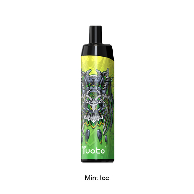 5000 พัฟทิ้ง Vape อุปกรณ์สูบบุหรี่ 14ml Ejuice 650mAh แบตเตอรี่ Mint Ice สำหรับ USA UK สเปนเยอรมนีฝรั่งเศส