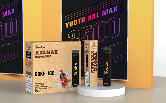 Original Yuoto vape pod XXL MAX 3500 Puffs E บุหรี่รสโค้กน้ำแข็ง