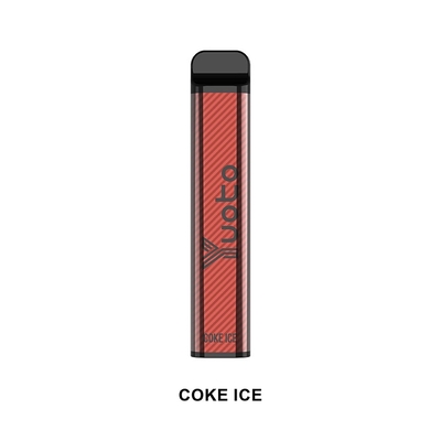 บุหรี่ไฟฟ้า Yuoto xXL 2500 Puffs Disposable Vape Coke Ice 7ml รูปลักษณ์ทันสมัย