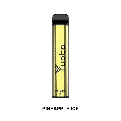 Yuoto อุปกรณ์ปากกา Vape แบบใช้แล้วทิ้ง 2500 พัฟที่ดีที่สุดทิ้ง ecig 2022 สับปะรดน้ำแข็ง 7ml