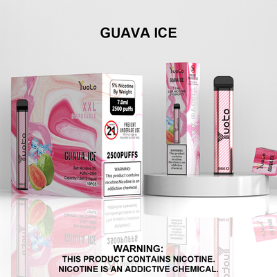 โรงงานจีนขายส่งปากกา Vape แบบใช้แล้วทิ้งพร้อมแบตเตอรี่ E-Liquid 1200mAh ขนาด 7 มล. สตรอเบอร์รี่กีวีน้ำแข็ง