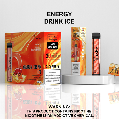 โรงงานจีนขายส่งปากกา Vape แบบใช้แล้วทิ้งพร้อมแบตเตอรี่ E-Liquid 1200mAh ขนาด 7 มล. สตรอเบอร์รี่กีวีน้ำแข็ง