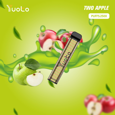 Yuoto xxl 2500 Puffs Vape Pod แบบใช้แล้วทิ้ง Mango ice Flavour 7ml Ejuice 1200mAh Battery จากโรงงานในจีน