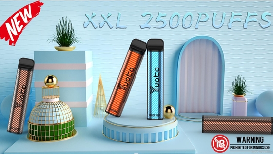 สตรอเบอร์รี่แตงโมน้ำแข็ง 2500 Puffs Vape Pod แบบใช้แล้วทิ้ง Yuoto XXL 7ml Ejuice 1200mAh แบตเตอรี่จากประเทศจีน