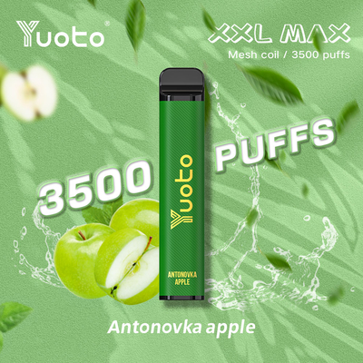 Yuoto XXL Max 3500 Puffs Electric Vape Pen Factory สตรอเบอร์รี่พีชน้ำแข็งโดยตรง