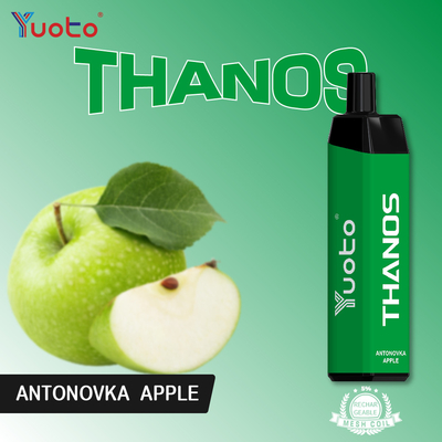 บุหรี่อิเล็กทรอนิกส์ Thanos 5000 Puff Vape แบบใช้แล้วทิ้งจากโรงงาน yuoto ในเซินเจิ้นพร้อมโรงงานเอลฟ์บาร์